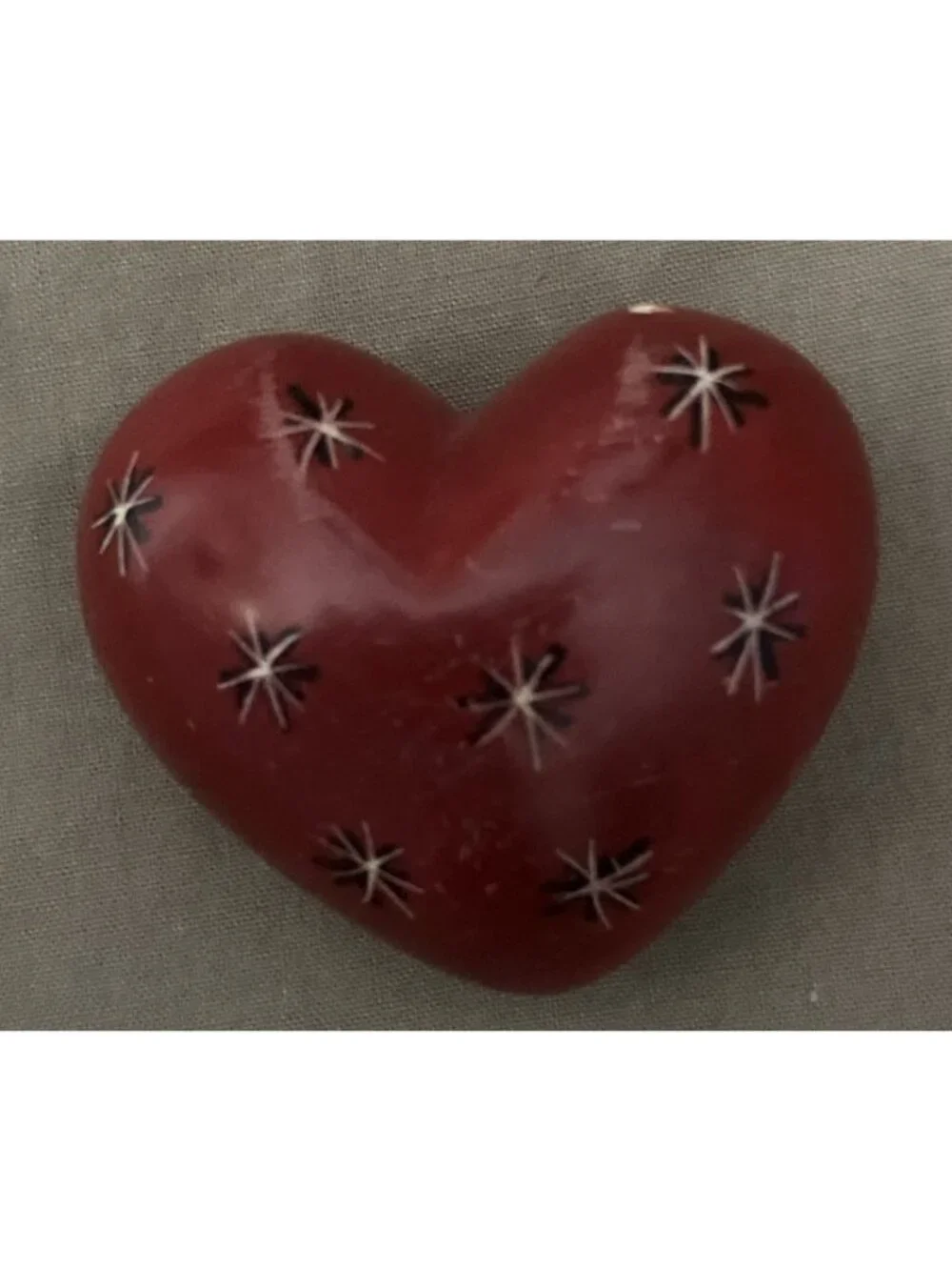 Lot Of 6 Heart Shape Stone/Marble Hearts 1”-3” Paperweights-Decor